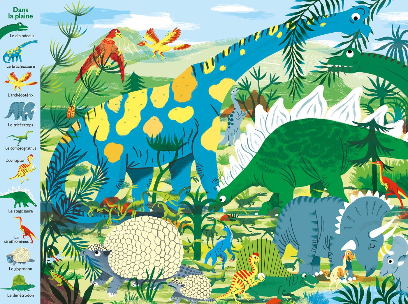 Mon grand tour du monde des dinosaures - Éditions Sarbacane