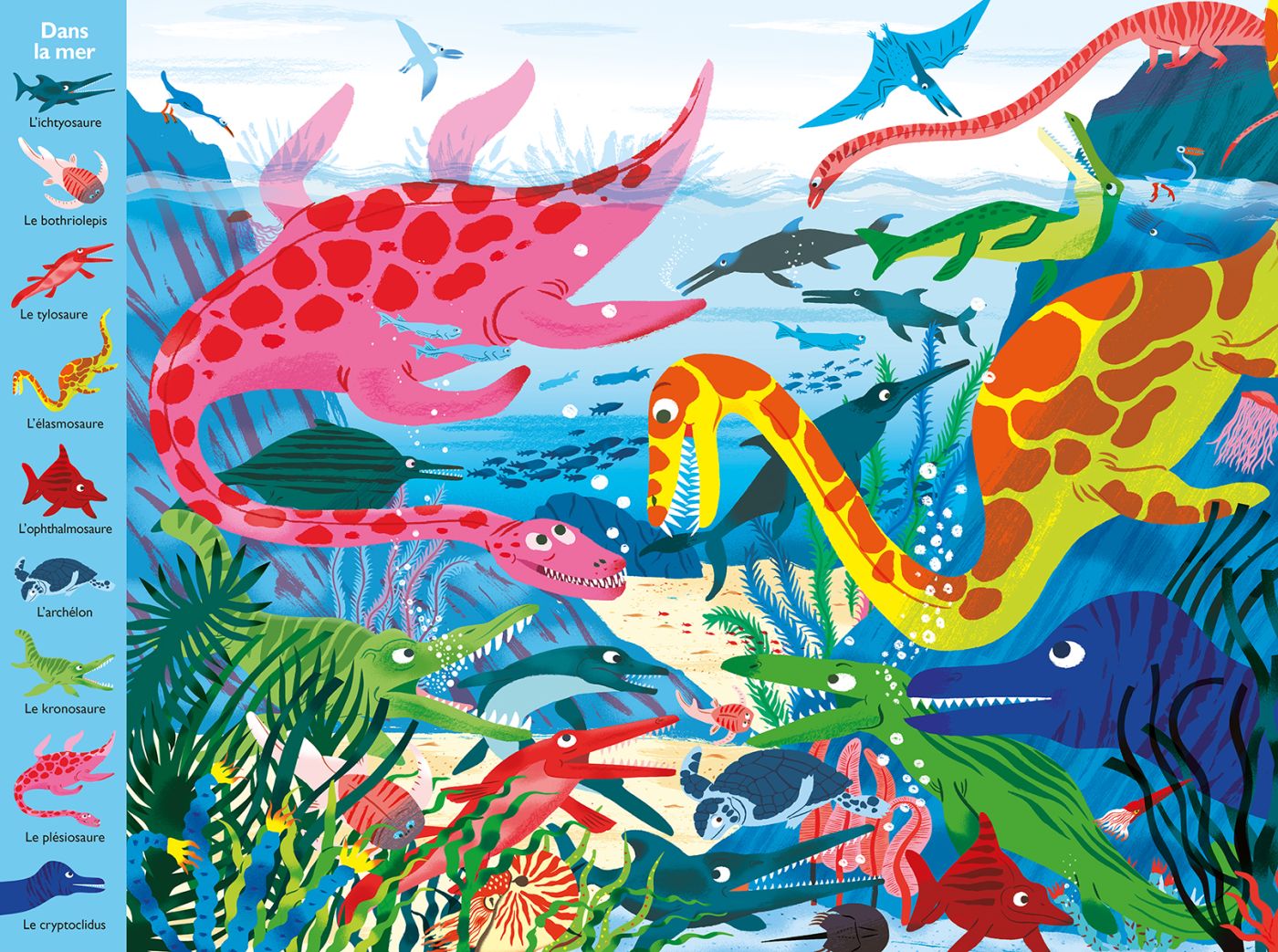 Mon grand tour du monde des dinosaures - Éditions Sarbacane